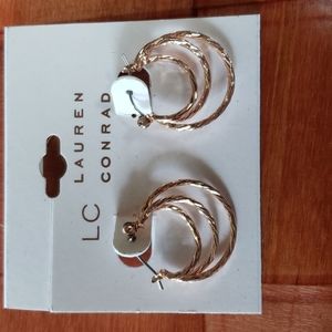 Lauren Conrad Goldtone Hoops